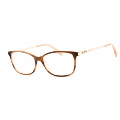 Swarovski Women's Eyeglasses - Rectangular Light Brown/Gold Plastic Frame | SK5285 047