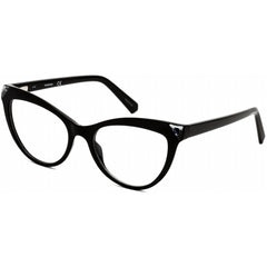 Swarovski Women's Eyeglasses - Shiny Black Cat Eye Plastic Full-Rim Frame | SK5268 001