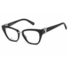 Swarovski Women's Eyeglasses - Shiny Black Full-Rim Square Plastic Frame | SK5251 001