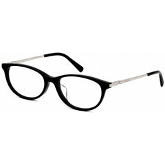 Swarovski Women's Eyeglasses - Shiny Black Oval Plastic Full-Rim Frame | SK5294-D 001