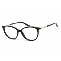 Swarovski Women's Eyeglasses - Shiny Black Oval Plastic Full-Rim Frame | SK5385 001