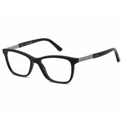 Swarovski Women's Eyeglasses - Shiny Black Rectangular Frame Crystal | SK5117 001