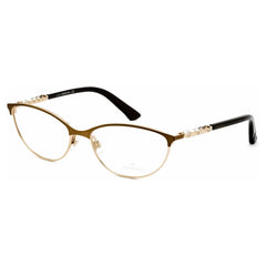 Swarovski Women's Eyeglasses - Shiny Dark Bronze Oval Full-Rim Frame | SK5139 036
