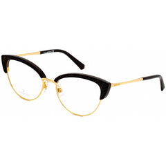 Swarovski Women's Eyeglasses - Shiny Dark Brown Cat Eye Plastic Frame | SK5363 048