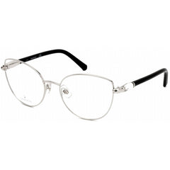 Swarovski Women's Eyeglasses - Shiny Palladium Cat Eye Full-Rim Frame | SK5340 016