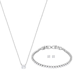 Swarovski Women's Jewelry Set - Attract Emily Rhodium-Plated Crystals | 5408443