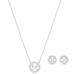 Swarovski Women's Jewelry Set - Sparkling Dance Rhodium Plated | 5397867