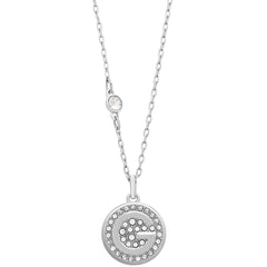 Swarovski Women's Necklace - Americas Letter G Clear Crystal Pendant | 5367217