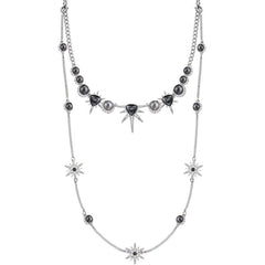 Swarovski Women's Necklace - Fantastic Rhodium Plated Grey & Clear Crystal | 5230604