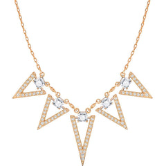 Swarovski Women's Necklace - Funk Rose Gold-Plated Clear Crystal Large | 5385656