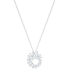 Swarovski Women's Necklace - Louison Swirl Leaf-Shaped Crystals Pendant | 5415989