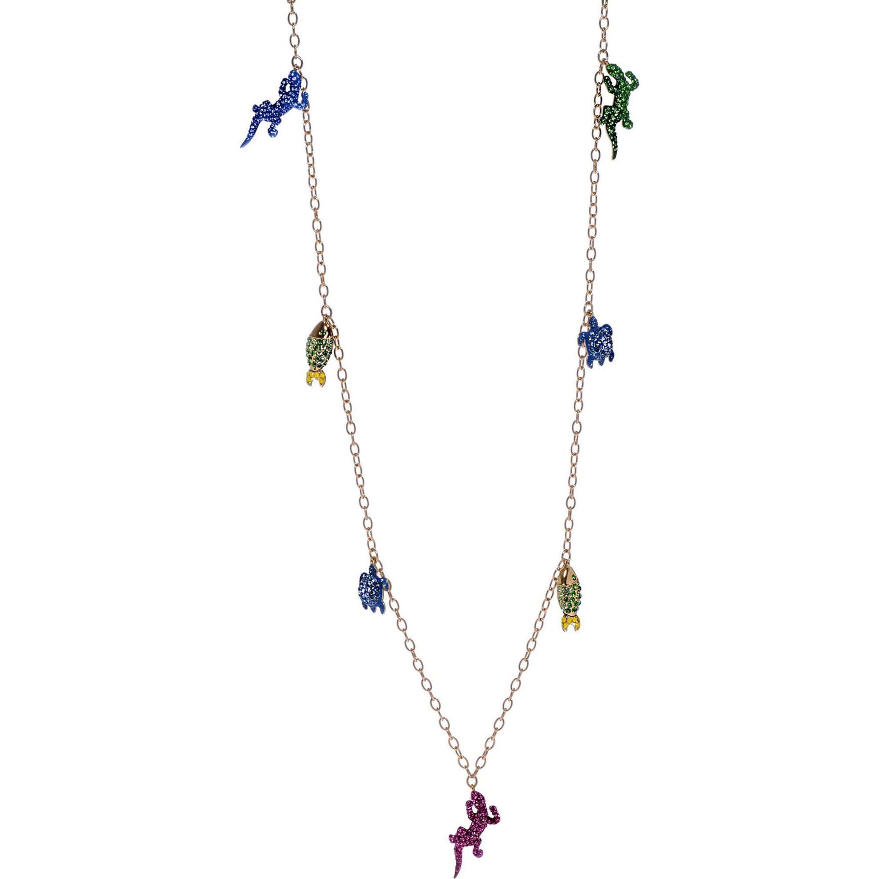 Swarovski Women's Necklace - Mustique Sea Life Gold Tone Plated
