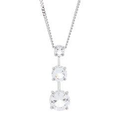 Swarovski Women's Necklace Set - Trio Crystal Platinum Plated | 1080189
