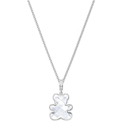 Swarovski Women's Necklace - Teddy Rhodium Plated Clear Crystal Pendant | 5410280