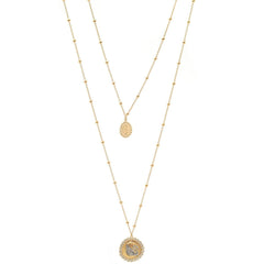 Swarovski Women's Necklace - Vintage Swan Gold Tone Crystal Pave | 5489220