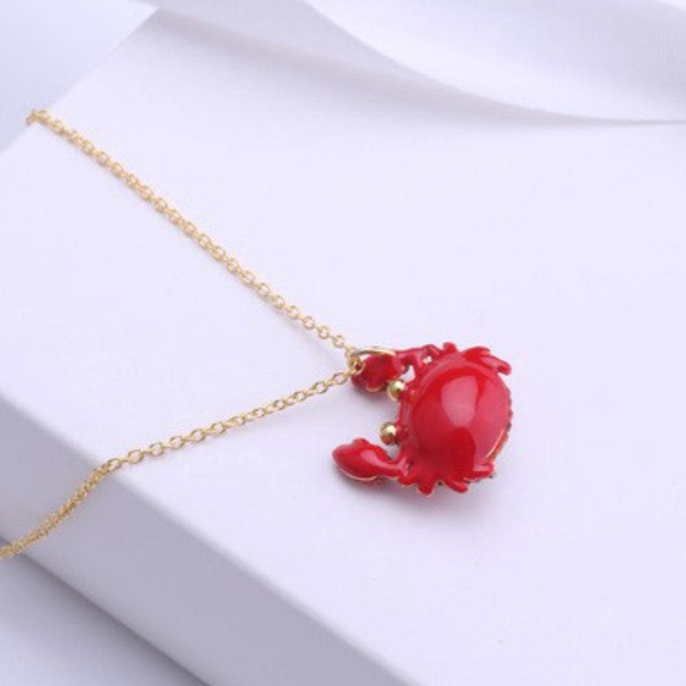 Swarovski Women's Pendant Necklace - Hello Kitty Crab Multi