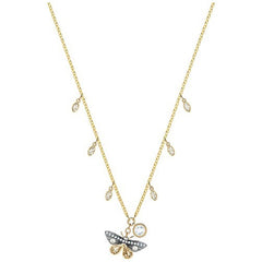 Swarovski Women's Pendant Necklace - Magnetic Gold Plated Butterfly | 5416786