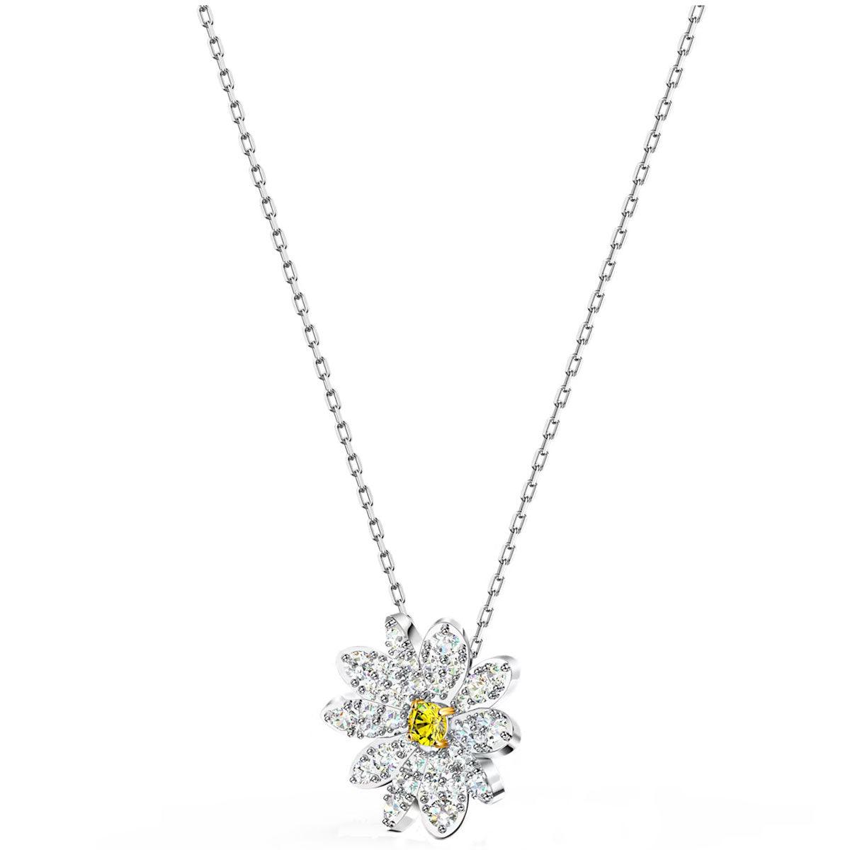 美品SWAROVSKI ETERNAL FLOWER 2wayネックレス Swarovski Women's Pendant with Chain - Eternal Flower Crystals