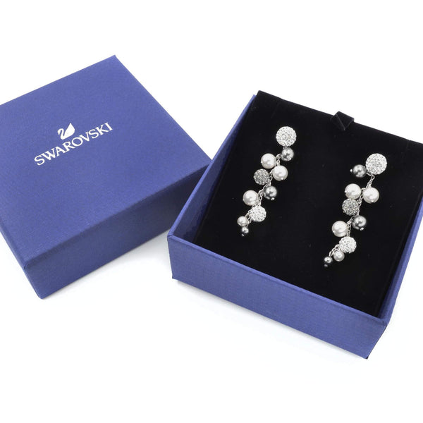 Swarovski Women's Pierced Earrings - Lady Jane Rhodium