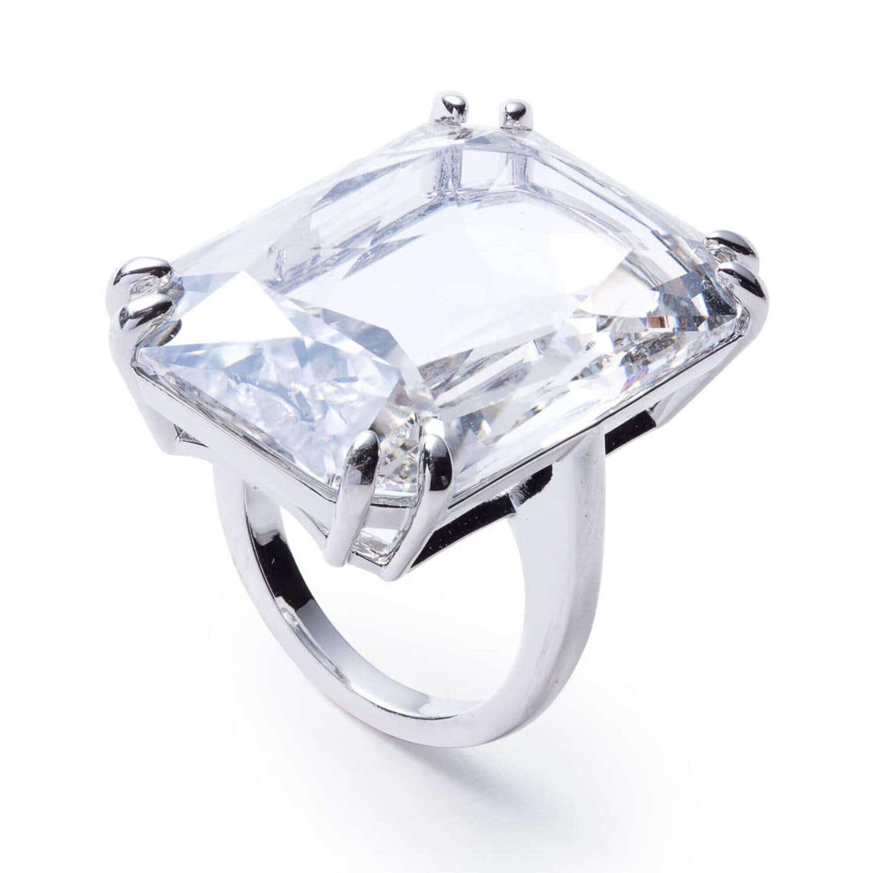 Swarovski Women's Ring - Mesmera Octagonal Clear Oversized Crystal