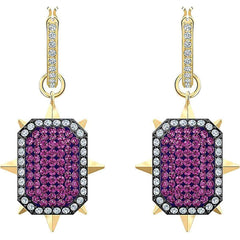 Swarovski Women's Stud Earrings - Tarot Magic Gold Tone Purple | 5490915