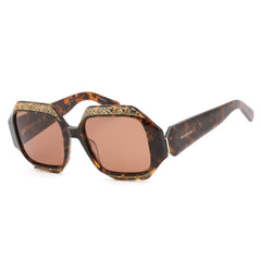 Swarovski Women's Sunglasses - Brown Lens Square Shape Acetate Frame | SK0382 52E