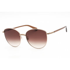Swarovski Women's Sunglasses - Full Rim Shiny Rose Gold Metal Cat Eye | SK0344-H 28F