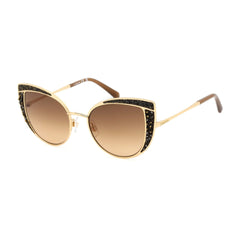 Swarovski Women's Sunglasses - Gold Cat Eye Frame Gradient Brown Lens | SK0282 30F