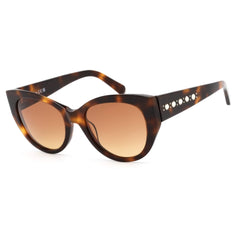 Swarovski Women's Sunglasses - Gradient Brown Lens Cat Eye Shape Frame | SK0372 52F