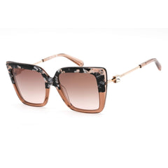 Swarovski Women's Sunglasses - Gradient Brown Lens Square Shape Frame | SK0328 56F