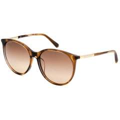 Swarovski Women's Sunglasses - Light Brown Round Frame Fixed Node Pads | SK0293-H 47F
