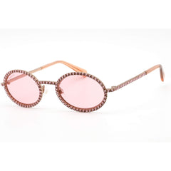 Swarovski Women's Sunglasses - Light Purple Lens Rose Gold Oval Frame | SK0340 33Y