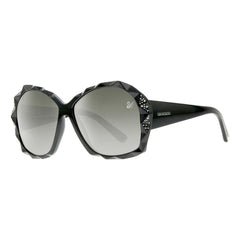 Swarovski Women's Sunglasses - Shiny Black Frame Gradient Lens | SK0040-6001B