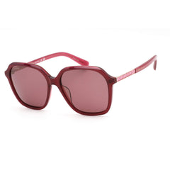 Swarovski Women's Sunglasses - Violet Lens Square Shape Plastic Frame | SK0390 74Y