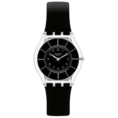 Swatch Unisex Quartz Watch - Core Black Classiness Biosourced Case Strap | SS08K103