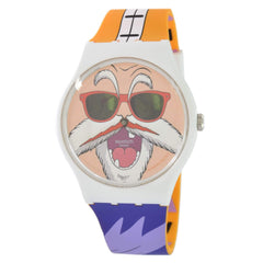 Swatch Unisex Watch - Dragon Ball Z Kamesennin Printed Dial Silicone Strap | SUOZ346