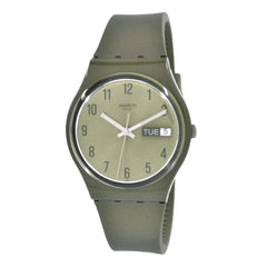 Swatch Unisex Watch - Monthly Drops Pearlygreen Quartz Green Dial Rubber Strap | GG712