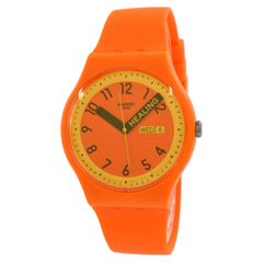 Swatch Unisex Watch - Pride Proudly Orange Swiss Quartz Orange Dial Strap | SO29O700
