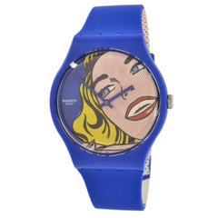 Swatch Unisex Watch - Swatch Art Journey 2023 Girl By Roy Lichtenstein Strap | SUOZ352