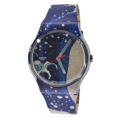 Swatch Unisex Watch - Swatch Art Journey 2023 Quartz Blue and Grey Dial | SUOZ351