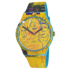 Swatch Unisex Watch - Swatch Art Journey Hollywood Africans Silicone Strap | SUOZ354