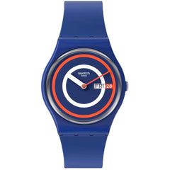 Swatch Unisex Watch - The January Swatch Blue to Basics Silicone Strap | SO28N703