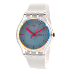 Swatch Unisex Watch - Transformation Polawhite Silicone Strap Day-Date | SUOK713