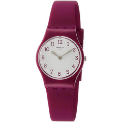 Swatch Women's Strap Watch - Time to Swatch Redbelle Burgundy Silicone | LR130
