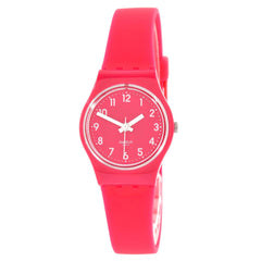 Swatch Women's Watch - Core Back To Pink Berry Quartz Silicone Rubber Strap | LR123C