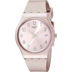 Swatch Women's Watch - Core Refresh Pinkbaya Quartz Pink Dial Silicone Strap | GP403