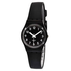 Swatch Women's Watch - New Core Lady Black Single Quartz Silicone Strap | LB170E