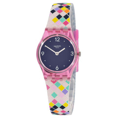 Swatch Women's Watch - Squarolor Quartz Multicolor Box Silicone Rubber Strap | LP153