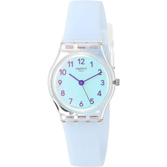 Swatch Women's Watch - Swatch Essentials Casual Blue Silicone Rubber Strap | LK396