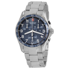 Swiss Army 241120 Men's Chrono Classic Blue Dial Stainless Steel Bracelet Watch